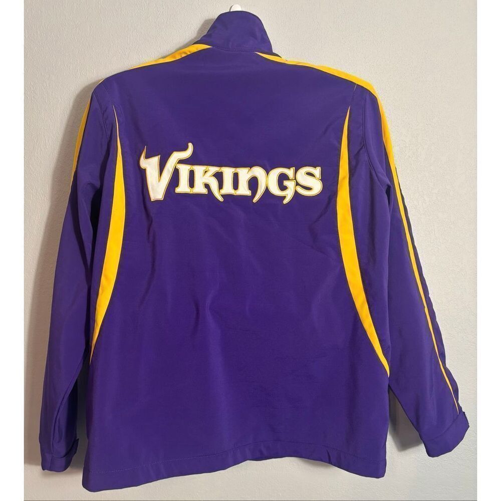 Official NFL Minnesota Vikings Full Zip Jacket Purple Size XL - Picture 3 of 10